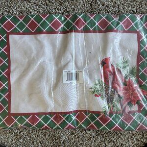 4 Pack Christmas Linen Placemats New